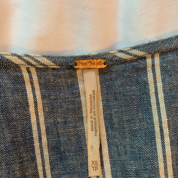 FREE PEOPLE Roll the Dice Stripes Minidress EUC, XS but fits up to size 6 - Picture 7 of 7